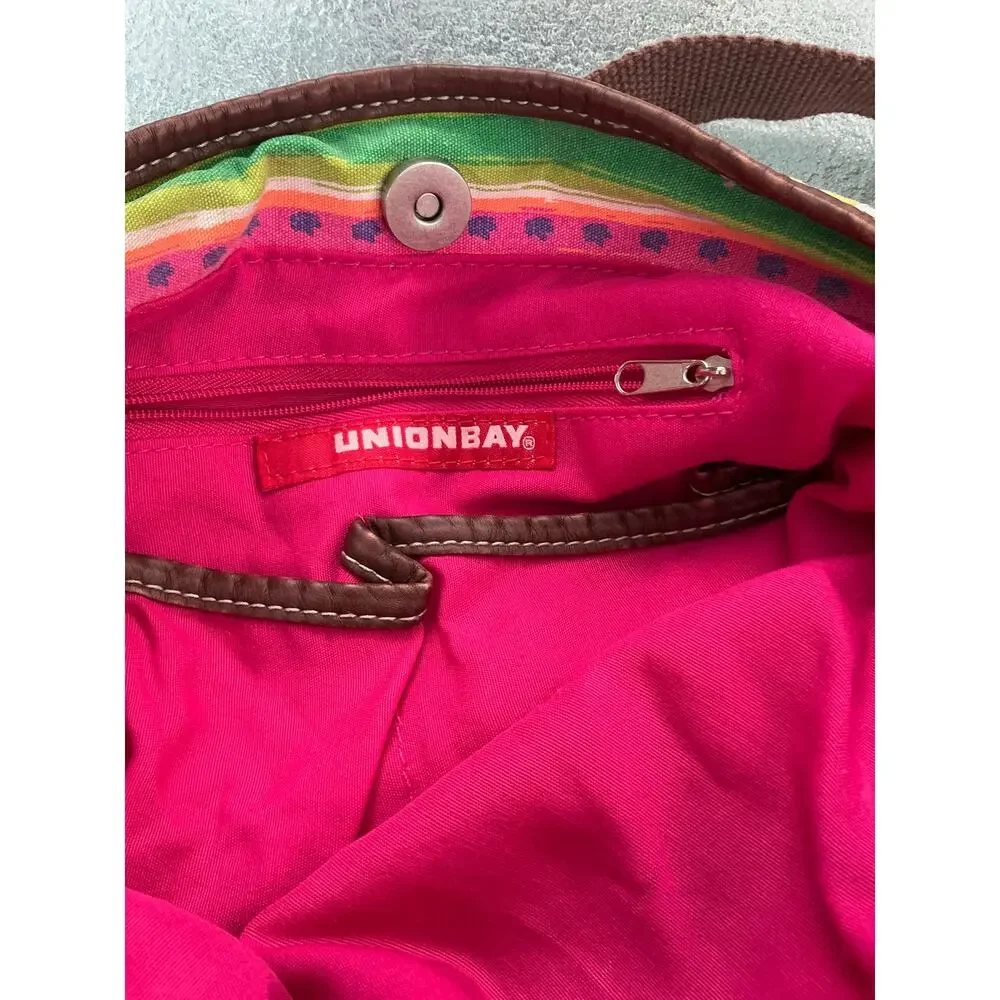 Unionbay Multicolor Striped Canvas Tote Bag